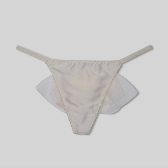 Victoria's Secret Other - VICTORIA’S SECRET Dream Angels Bridal Tulle Veil Bow- Back V-String Panty